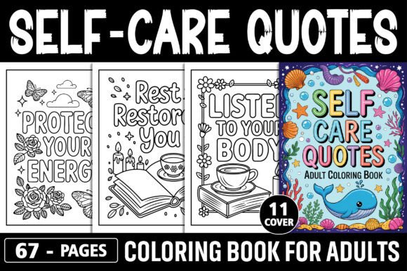 Download Self-Care Coloring Pages for Adults - Coloring pages Collection