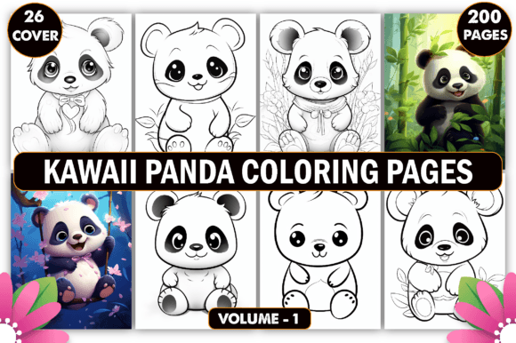 Download Kawaii Panda Coloring Pages for Kids - Coloring pages Collection