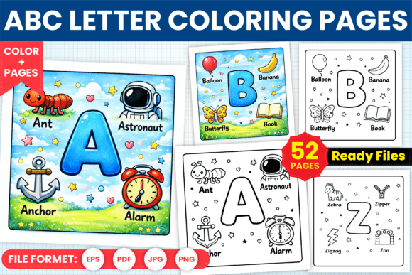 Download ABC Letter Coloring Pages for Kids - Coloring pages Collection