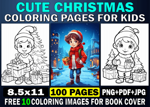 Download Cute Christmas Coloring Pages for Kids - Coloring pages Collection