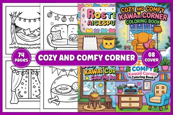 Download Cozy and Comfy Corner Coloring Pages - Coloring pages Collection