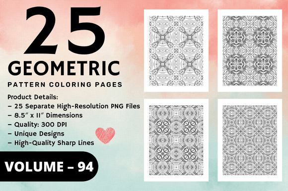 Download Adult Geometric Pattern Coloring Pages - Coloring pages Collection