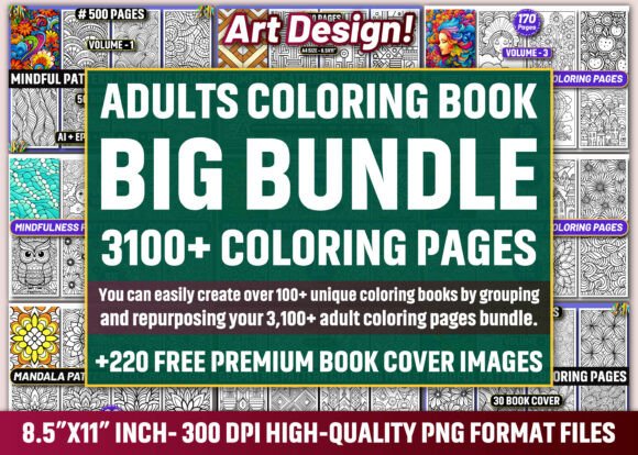 Download 3100+ Adults Coloring Pages Mega Bundle - Coloring pages Collection