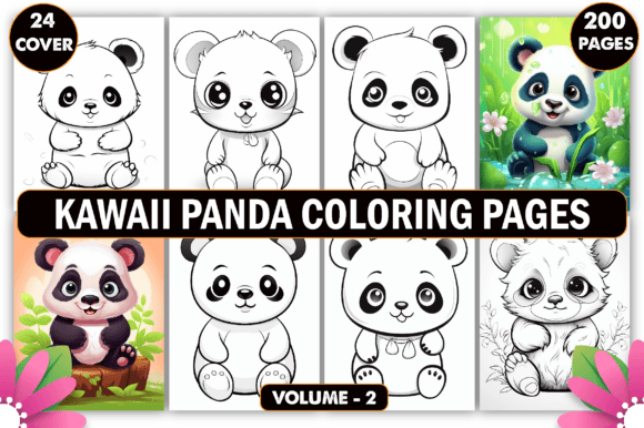 Download Kawaii Panda Coloring Pages for Kids - Coloring pages Collection