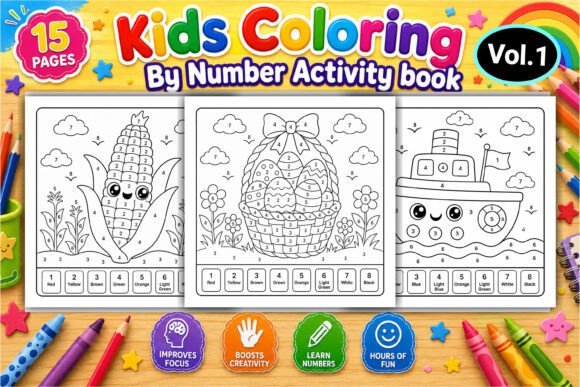 Download Kids Color by Number Coloring Pages - Coloring pages Collection