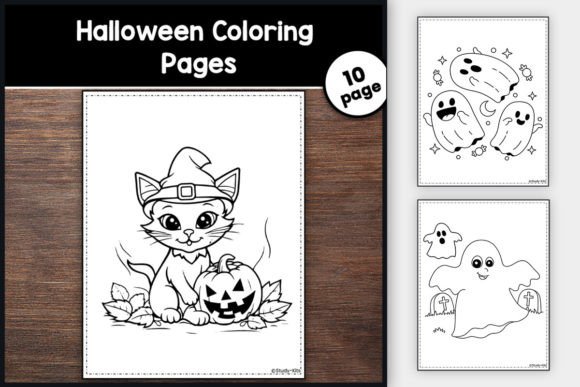 Download Halloween Fun: 11 Spooky Coloring Pages - Coloring pages Collection