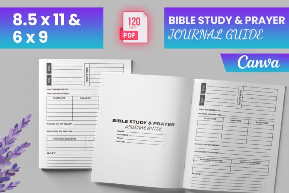 Download Bible Study &amp; Prayer Journal Guide Canva - Bible Collection