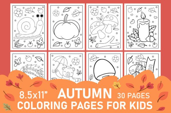 Download Autumn Coloring Pages for Kids Volume-2 - Coloring pages Collection