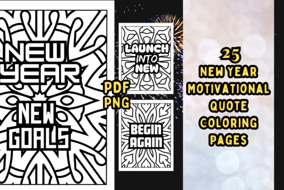 Download 25 New Year Motivational Coloring Pages - Coloring pages Collection