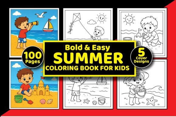 Download Bold Easy Summer Coloring Pages for Kids - Coloring pages Collection