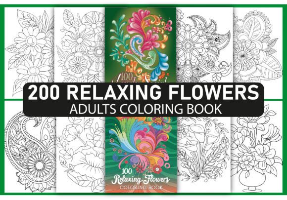 Download 200 Relaxing Flowers Coloring Pages - Coloring pages Collection