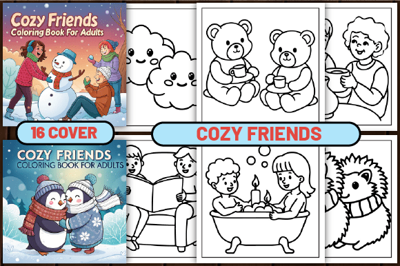 Download 64 Cozy Friends Coloring Pages for Adult - Coloring pages Collection