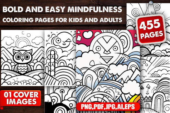 Download Bold and Easy Mindfulness Coloring Pages - Coloring pages Collection