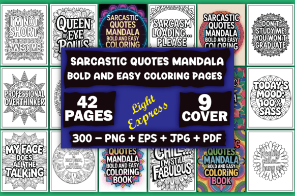 Download Sarcastic Quotes Mandala Coloring Pages - Coloring pages Collection