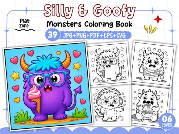 Download Silly &amp; Goofy Monsters Coloring Pages - Coloring pages Collection