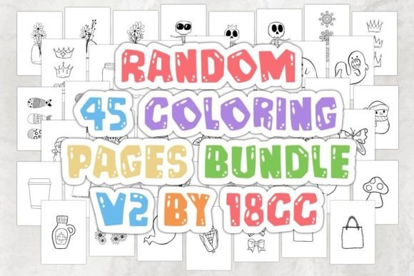 Download Random Kids Coloring Pages Bundle V2 - Coloring pages Collection