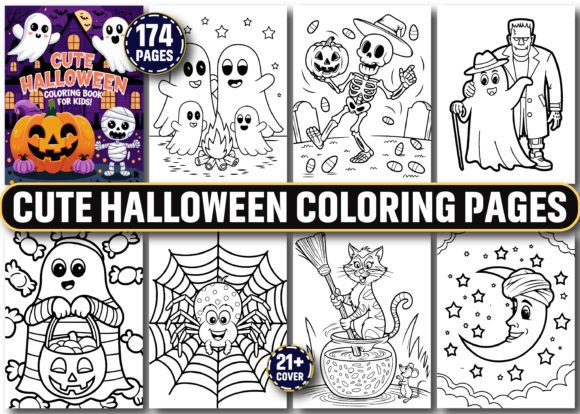 Download Cute Halloween Coloring Pages for Kids - Coloring pages Collection
