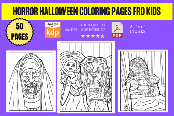 Download Horror Halloween Coloring Pages Fork Kid - Coloring pages Collection