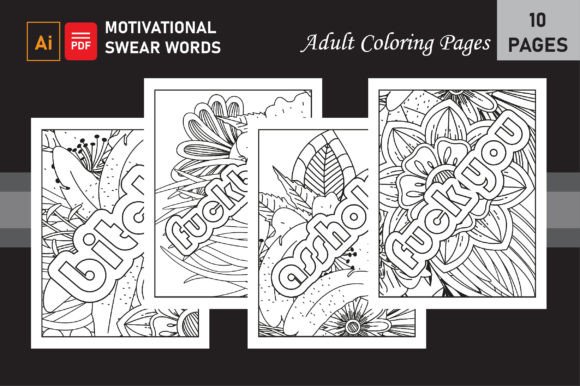 Download ADULT Motivational Swear Words Coloring Pages - Coloring pages Collection