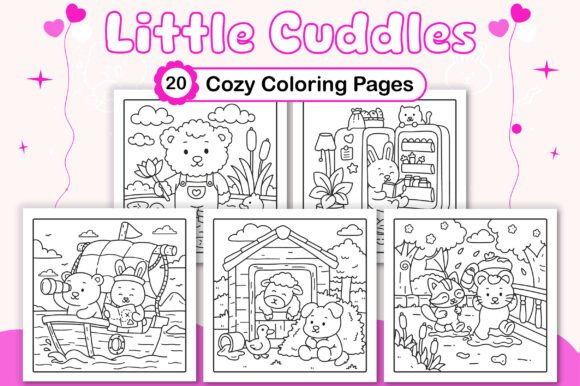 Download Little Cuddles Comfy Coloring Pages - Coloring pages Collection