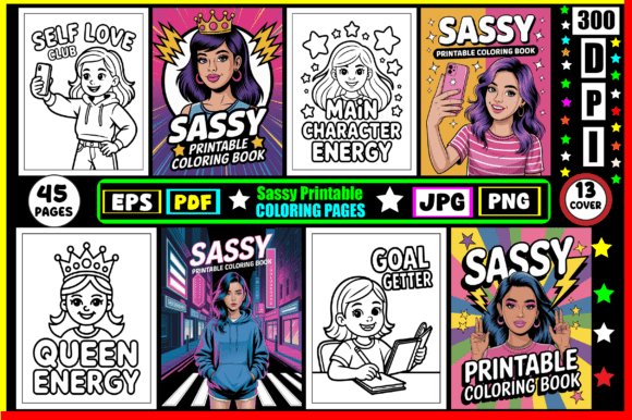 Download The Sassy Printable Coloring Pages - Coloring pages Collection