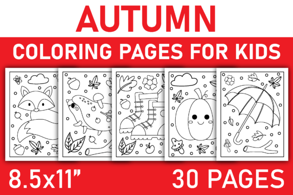 Download Autumn Coloring Pages for Kids Volume-7 - Coloring pages Collection