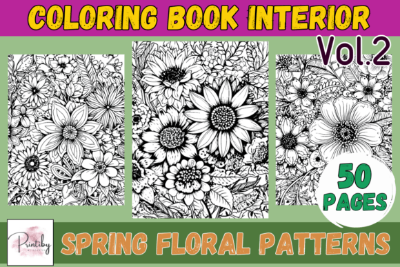 Download Coloring Pages - Spring Flowers Vol.2 - Coloring pages Collection