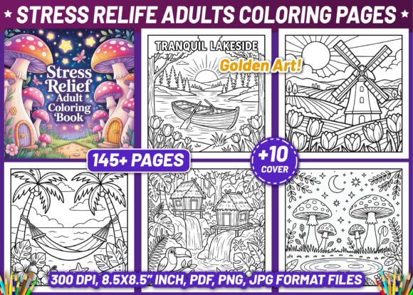 Download Stress Relief Adult Coloring Book Pages - Stress relief adult Collection
