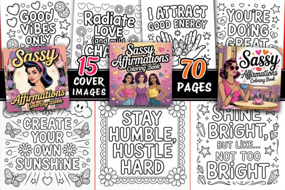 Download Sassy Affirmations Coloring Pages - Coloring pages Collection