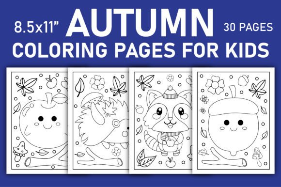 Download Autumn Coloring Pages for Kids Volume-6 - Coloring pages Collection