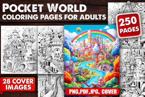 Download 250 Pocket World Coloring Pages Adult - Coloring pages Collection