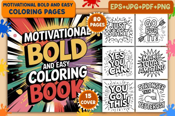 Download Motivational Bold &amp; Easy Coloring Pages - Coloring pages Collection