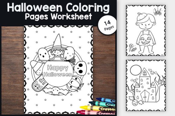 Download Spooky Halloween Coloring Pages for Kids - Coloring pages Collection