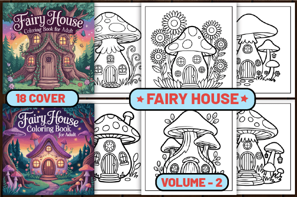 Download 96 Fairy House Coloring Pages for Adult - Coloring pages Collection