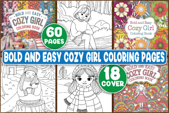 Download Bold and Easy Cozy Girl Coloring Pages - Coloring pages Collection