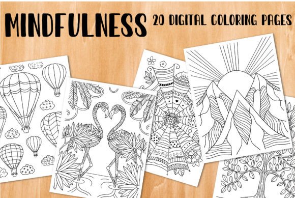 Download Mindfulness Coloring Pages Bundle - Coloring pages Collection