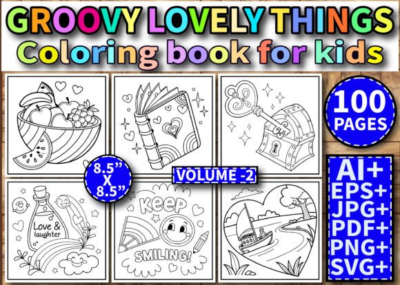 Download 100 Groovy Lovely Things Coloring Pages - Coloring pages Collection