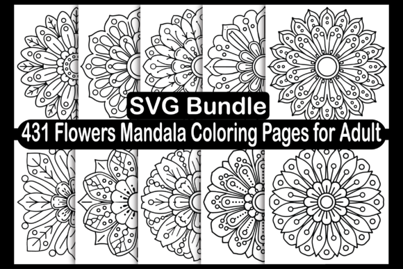 Download Flowers Mandala Coloring Pages for Adult - Coloring pages Collection
