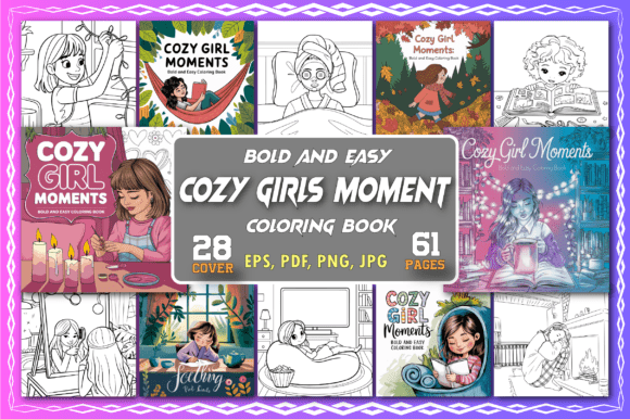 Download Cozy Girl Moments Coloring Pages - Coloring pages Collection