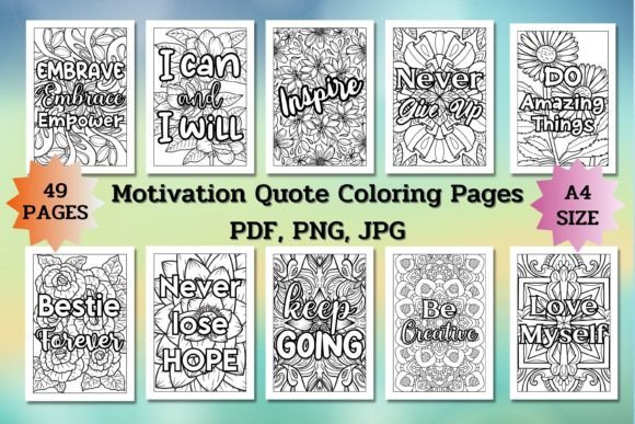 Download 49 Motivational Quote Coloring Pages - Coloring pages Collection
