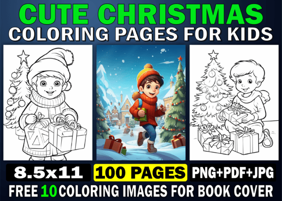 Download Cute Christmas Coloring Pages for Kids - Coloring pages Collection
