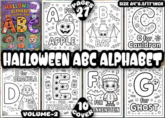 Download 27+Halloween ABC Alphabet Coloring Pages - Coloring pages Collection