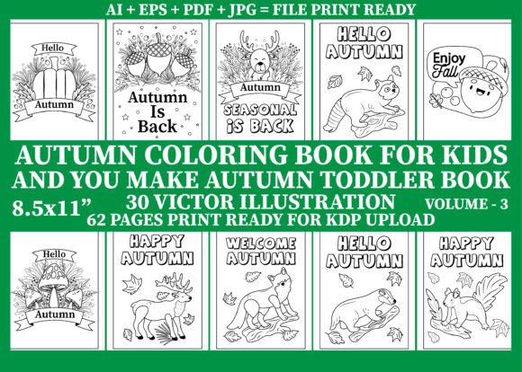 Download Autumn Coloring Pages for Kids Volume -3 - Coloring pages Collection