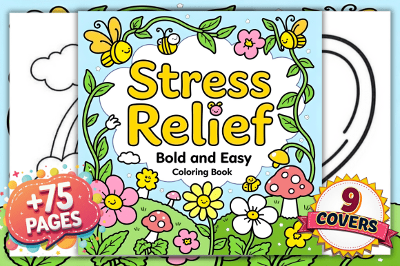 Download Bold &amp; Easy Stress Relief Coloring Pages - Coloring pages Collection