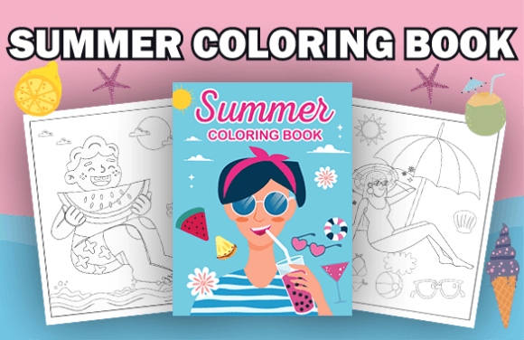 Download Summer Coloring Pages with Book Cover - Coloring pages Collection