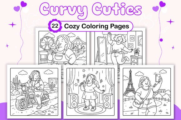 Download Curvy Cuties Cozy Coloring Pages - Coloring pages Collection