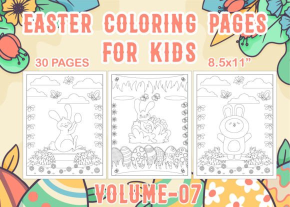 Download Easter Coloring Pages for Kids V-07 - Coloring pages Collection