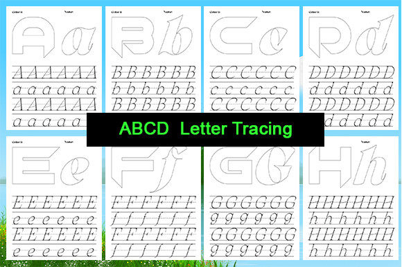 Download ABCD Letter Tracing, Coloring Pages a-Z - Coloring pages Collection
