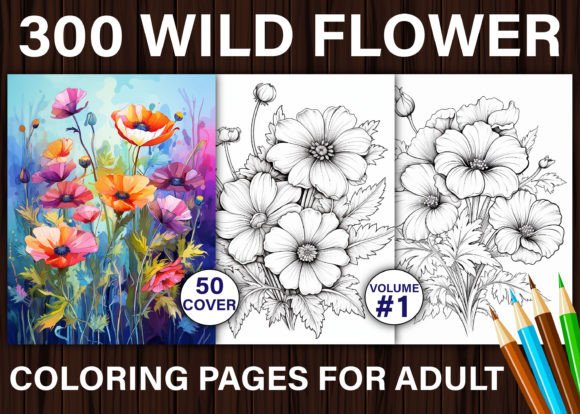 Download 300 Wild Flower Coloring Pages for Adult - Coloring pages Collection