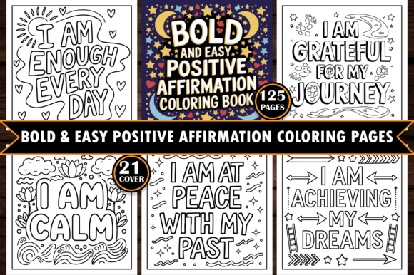 Download Bold Positive Affirmation Coloring Pages - Coloring pages Collection